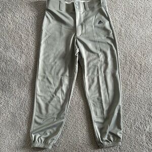 Adidas White and Gray Athletic Pants